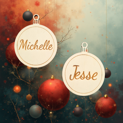 Kerstbal met naam