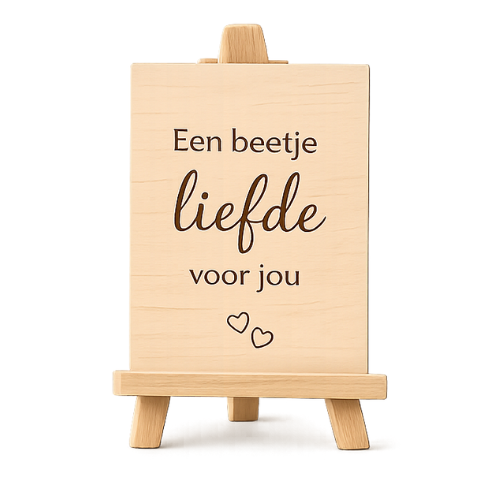 Houten Liefdesbordje