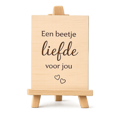 Houten Liefdesbordje